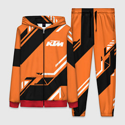 Женский 3D-костюм KTM КТМ SPORT, цвет: 3D-красный