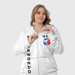 Женский 3D-костюм Тхэквондо Taekwondo, цвет: 3D-белый — фото 2
