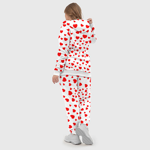 Женский костюм Енот в сердечках / 3D-Белый – фото 5