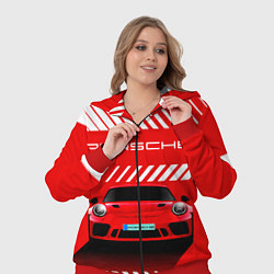 Женский 3D-костюм PORSCHE ПОРШЕ RED STYLE, цвет: 3D-красный — фото 2