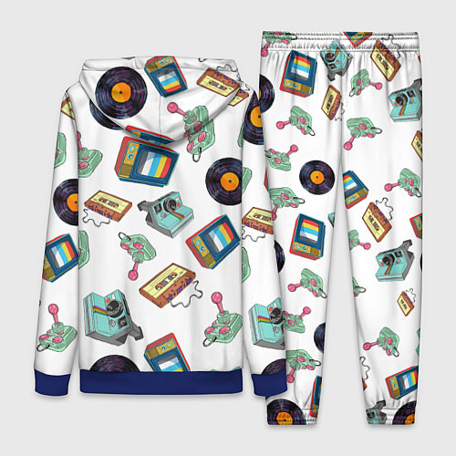 Женский костюм Стиль 80х / 3D-Синий – фото 2