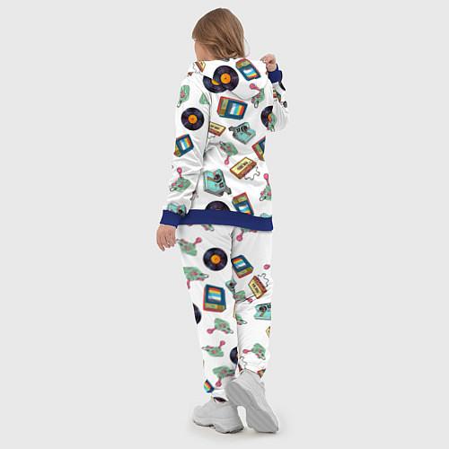 Женский костюм Стиль 80х / 3D-Синий – фото 5