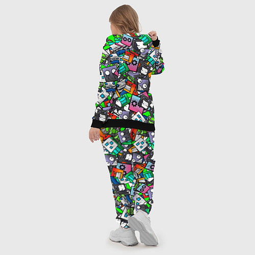 Женский костюм Geometry Dash: Pattern Z / 3D-Черный – фото 5