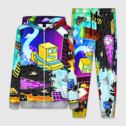 Женский 3D-костюм Geometry Dash: Art, цвет: 3D-меланж