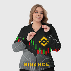 Женский 3D-костюм BINANCE БИНАНС ГРАФИК, цвет: 3D-черный — фото 2