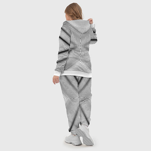 Женский костюм Линии иллюзия / 3D-Белый – фото 5