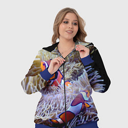 Женский 3D-костюм Клоуны в актинии, цвет: 3D-синий — фото 2