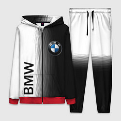 Женский 3D-костюм Black and White BMW, цвет: 3D-красный
