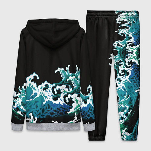 Женский костюм Корабль на Волнах Кракен / 3D-Меланж – фото 2