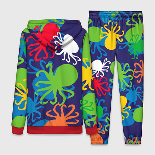 Женский костюм Осьминоги / 3D-Красный – фото 2