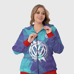 Женский 3D-костюм VOLKSWAGEN, цвет: 3D-красный — фото 2