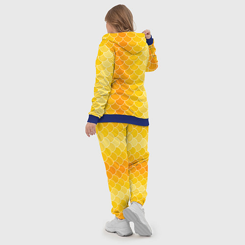 Женский костюм Желтая чешуя / 3D-Синий – фото 5