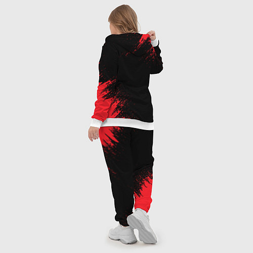 Женский костюм BERSERK red краска / 3D-Белый – фото 5