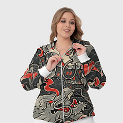 Женский 3D-костюм Китайский Дракон, China Dragon, цвет: 3D-белый — фото 2