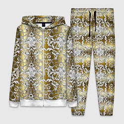 Женский 3D-костюм Versace gold & white, цвет: 3D-белый