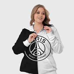 Женский 3D-костюм ФК ПСЖ PSG BLACK & WHITE, цвет: 3D-белый — фото 2