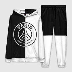 Женский 3D-костюм ФК ПСЖ PSG BLACK & WHITE, цвет: 3D-белый