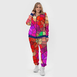 Женский 3D-костюм Мозаика цветная, цвет: 3D-синий — фото 2