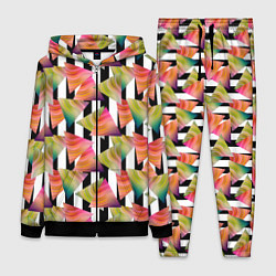 Женский костюм Абстрактный полосатый узор