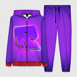 Женский 3D-костюм ROBLOX NEON LOGO РОБЛОКС, цвет: 3D-красный