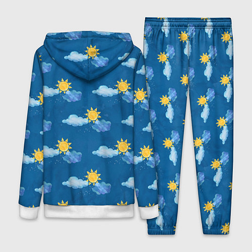 Женский костюм Облака и солнце / 3D-Белый – фото 2