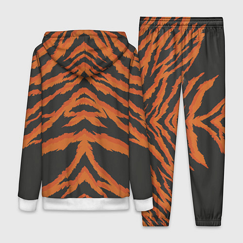 Женский костюм Шкура тигра оранжевая / 3D-Белый – фото 2