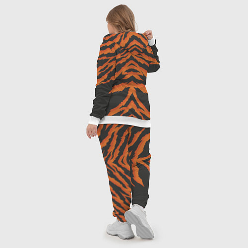 Женский костюм Шкура тигра оранжевая / 3D-Белый – фото 5