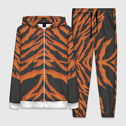 Женский 3D-костюм Шкура тигра оранжевая, цвет: 3D-белый