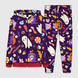 Женский 3D-костюм HALLOWEEN BTS BT21 PATTERN БТ21 БТС ХЕЛЛОУИН, цвет: 3D-красный