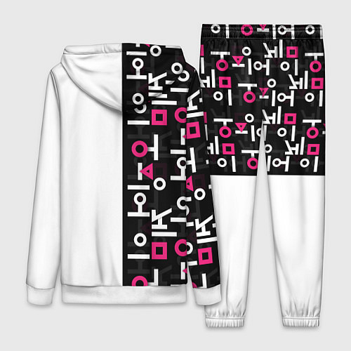 Женский костюм Игра в кальмара: Стражи / 3D-Белый – фото 2