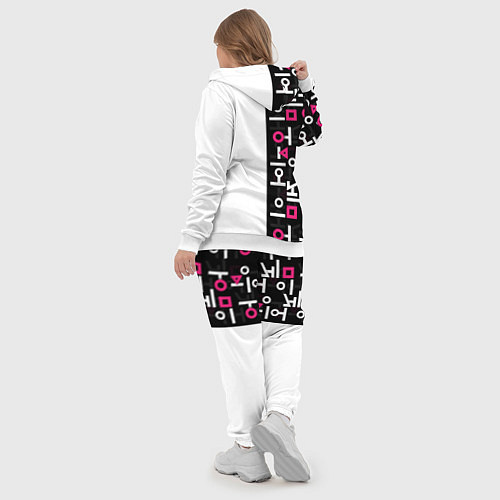 Женский костюм Игра в кальмара: Стражи / 3D-Белый – фото 5