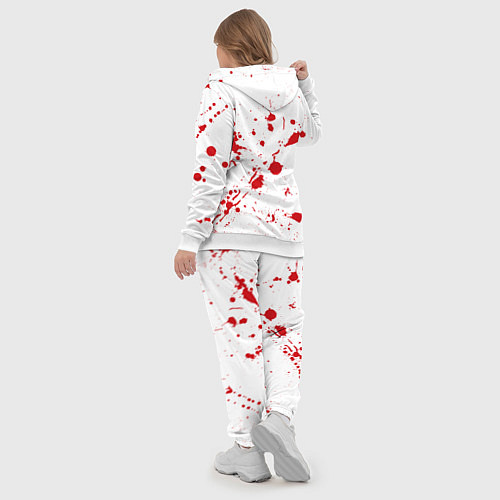 Женский костюм Dexter logo Декстер брызги крови / 3D-Белый – фото 5