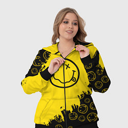 Женский 3D-костюм Nirvana Smile Нирвана Рваный Паттерн, цвет: 3D-черный — фото 2