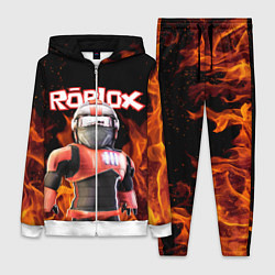 Женский 3D-костюм ROBLOX FIRE РОБЛОКС ОГОНЬ ПОЖАРНЫЙ, цвет: 3D-белый