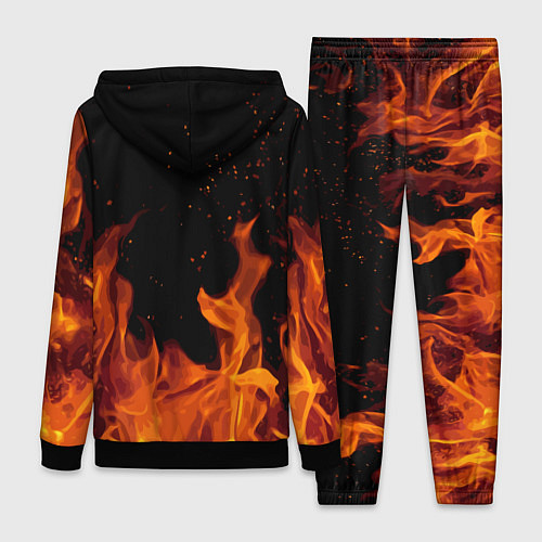 Женский костюм ROBLOX FIRE РОБЛОКС ОГОНЬ ПОЖАРНЫЙ / 3D-Черный – фото 2