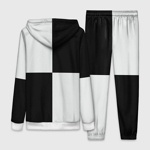 Женский костюм Шахматный День / 3D-Белый – фото 2