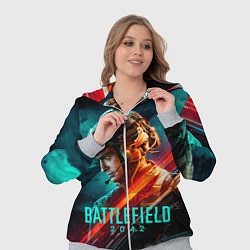 Женский 3D-костюм Battlefield 2042 game art, цвет: 3D-меланж — фото 2