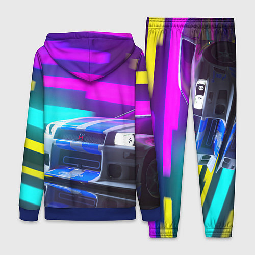 Женский костюм NISSAN GT-R SKYLINE / 3D-Синий – фото 2