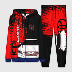 Женский 3D-костюм Camry Toyota glitch, цвет: 3D-синий