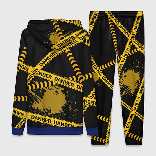 Женский костюм Лента DANGER / 3D-Синий – фото 2