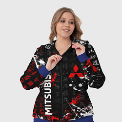 Женский 3D-костюм Японские символы Митсубиси, цвет: 3D-синий — фото 2