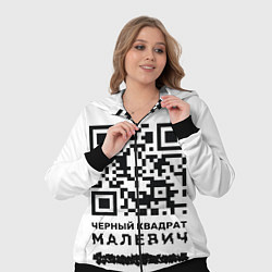 Женский 3D-костюм QR - Черный квадрат Малевич, цвет: 3D-черный — фото 2