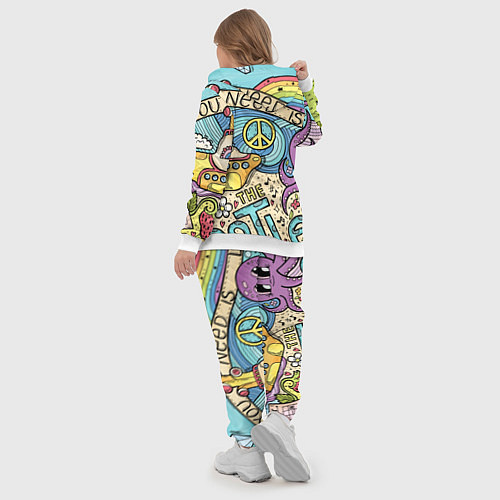 Женский костюм All you need is The Beatles / 3D-Белый – фото 5