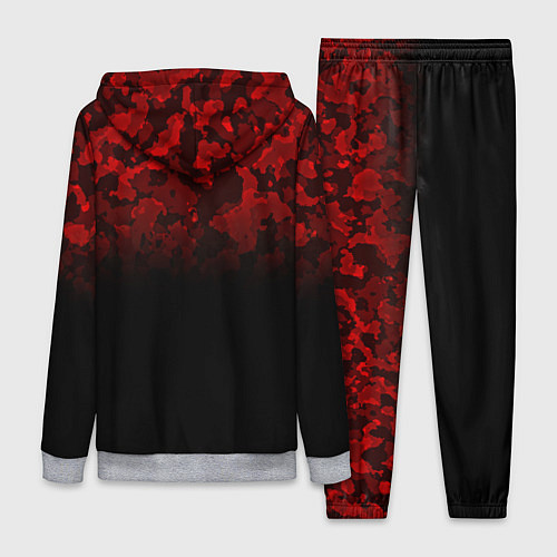 Женский костюм BLACK RED CAMO RED MILLITARY / 3D-Меланж – фото 2
