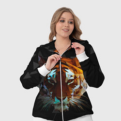 Женский 3D-костюм Тигр стиль Low poly, цвет: 3D-белый — фото 2