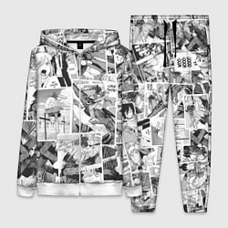 Женский 3D-костюм Chainsaw Man Человек-бензопила манга, цвет: 3D-белый