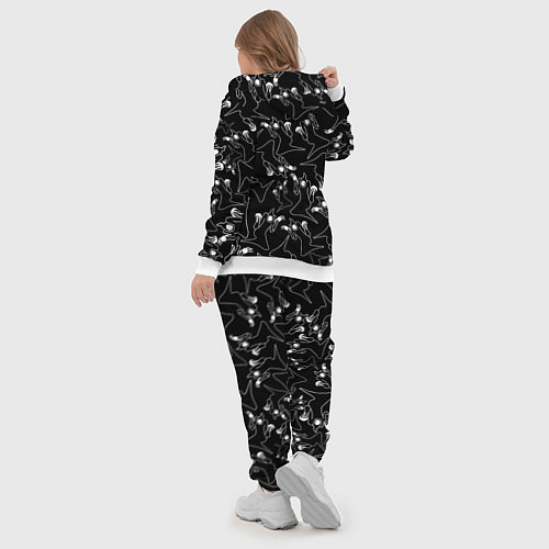 Женский костюм KIZARU HAUNTED FAMILY ПАТТЕРН / 3D-Белый – фото 5