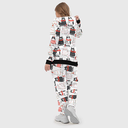 Женский костюм НОВОГОДНИЕ КОТИКИ 2022 / 3D-Черный – фото 5