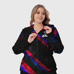 Женский 3D-костюм ЦСКА Dark Theme, цвет: 3D-черный — фото 2