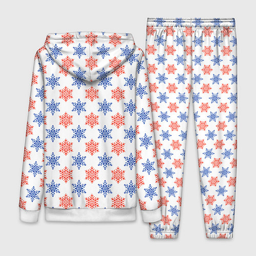 Женский костюм Снежинки паттернsnowflakes pattern / 3D-Белый – фото 2